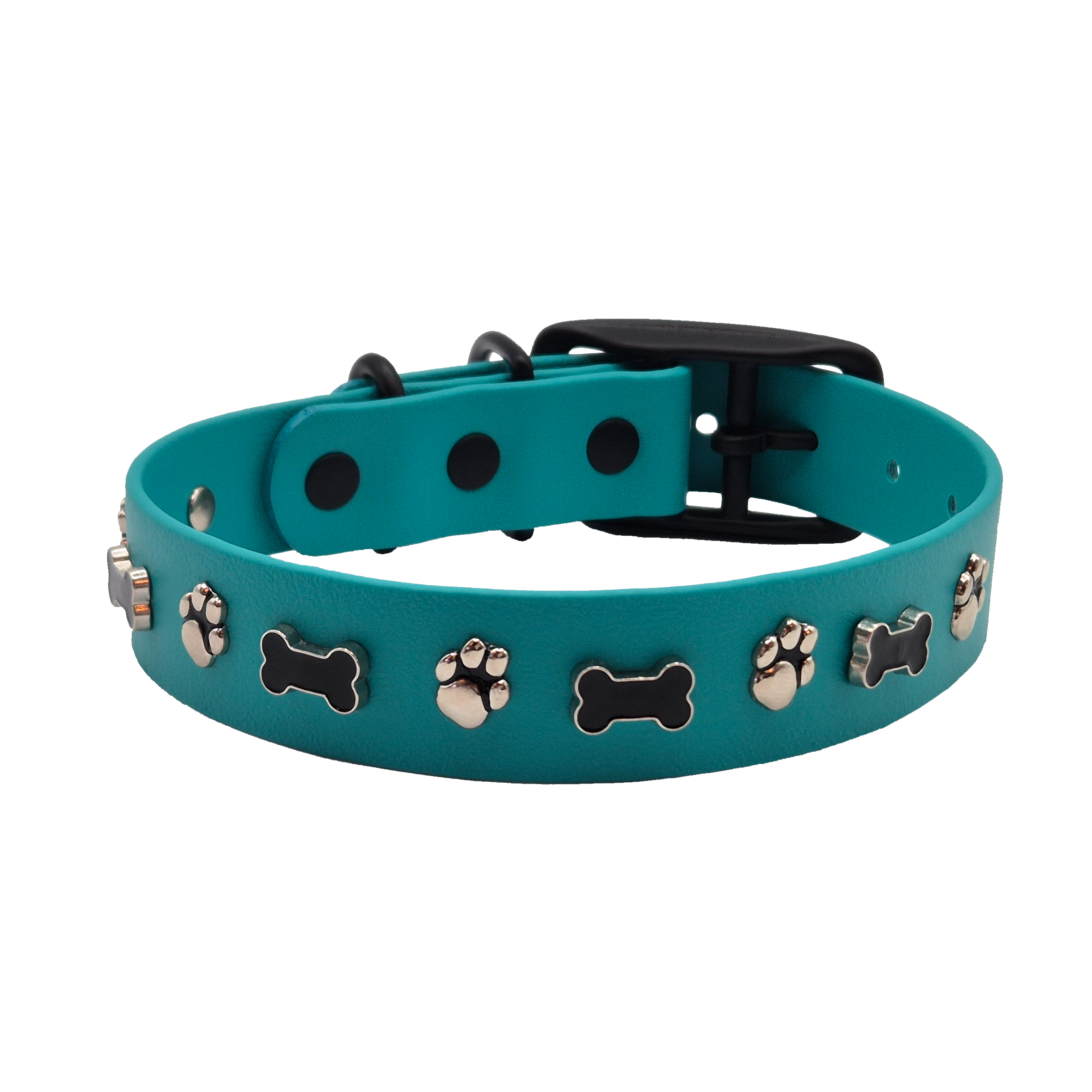 Elegant Dog Collar - Teal - Paws and Bones