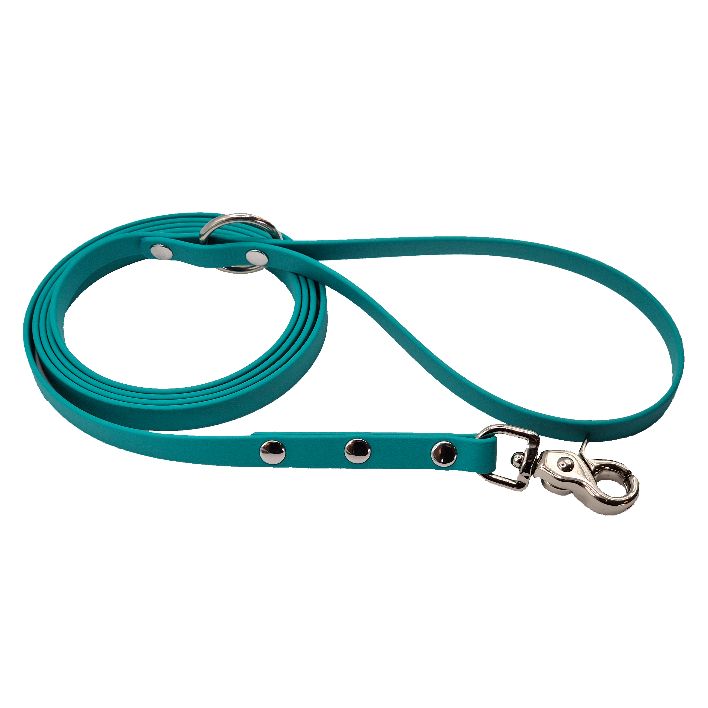 Streamlined Cat and Small Dog Lead - Lead and Silver Brass