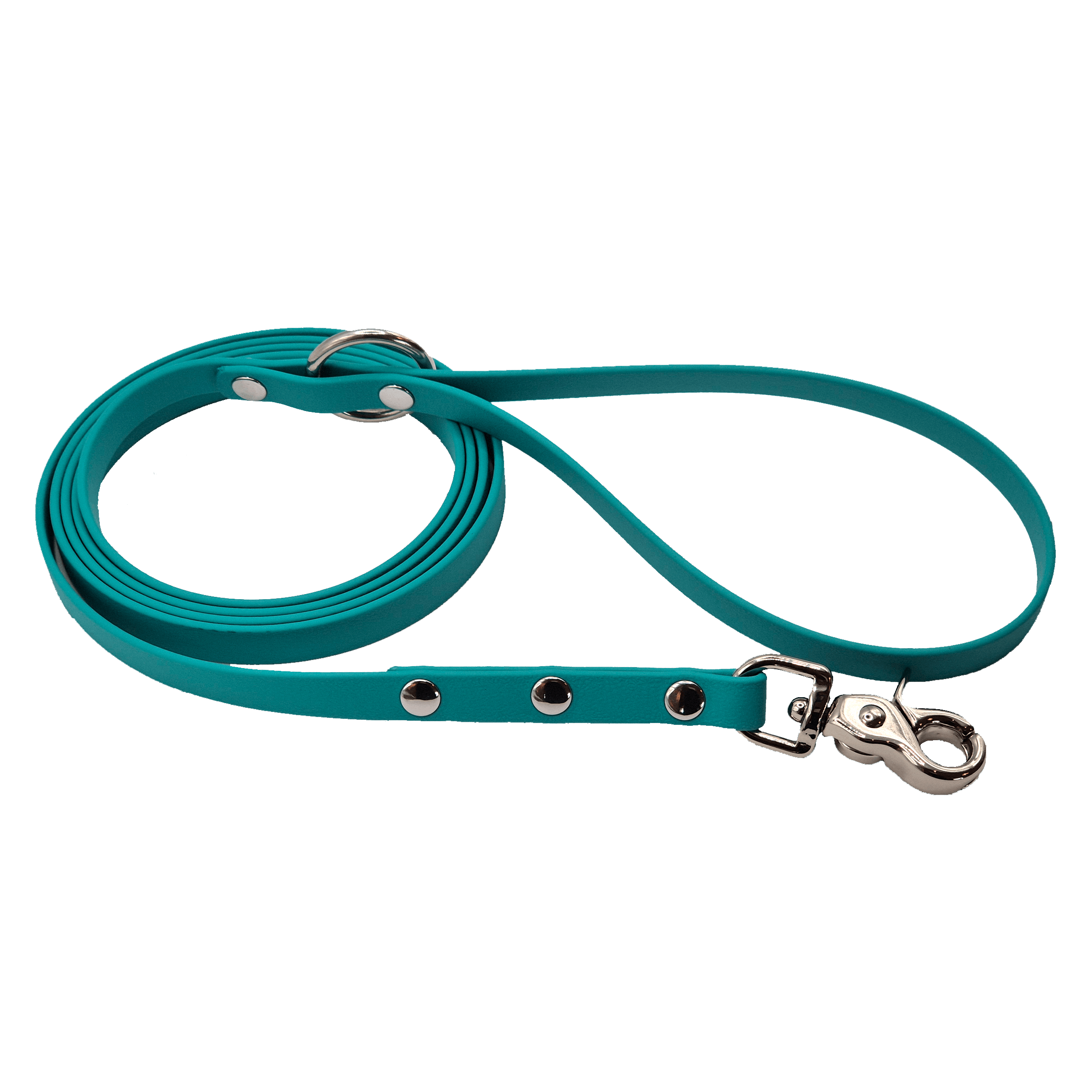 Streamlined Cat and Small Dog Lead - Lead and Silver Brass