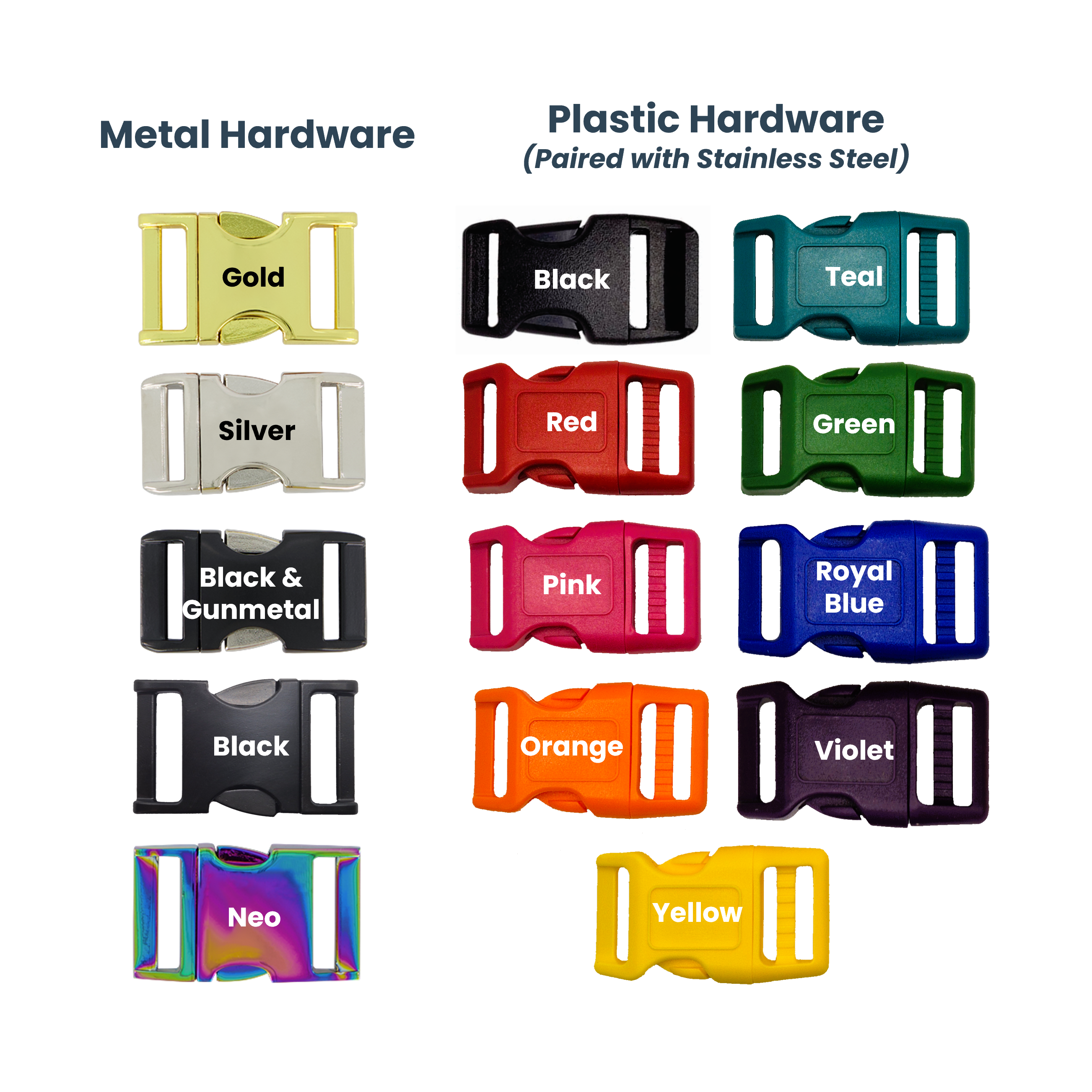 Quick Release Buckles - Whole Range