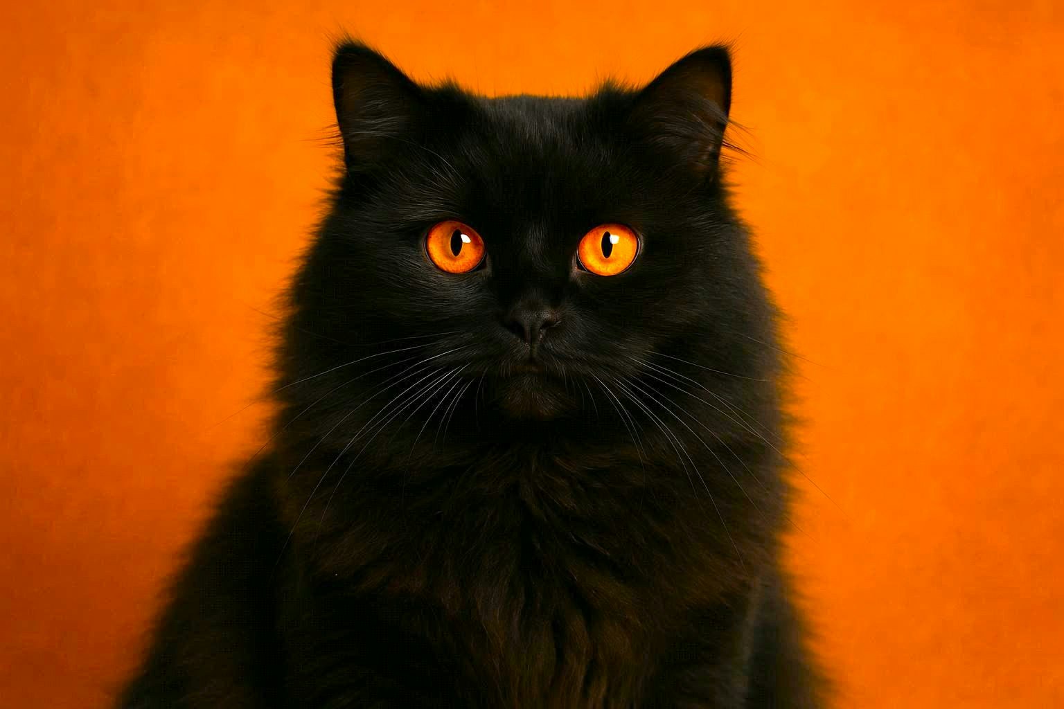 Black Cat Fluffy - Black Friday Sale
