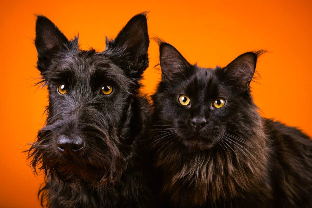Scottish Terrier and Maincoon - Black Friday Sale