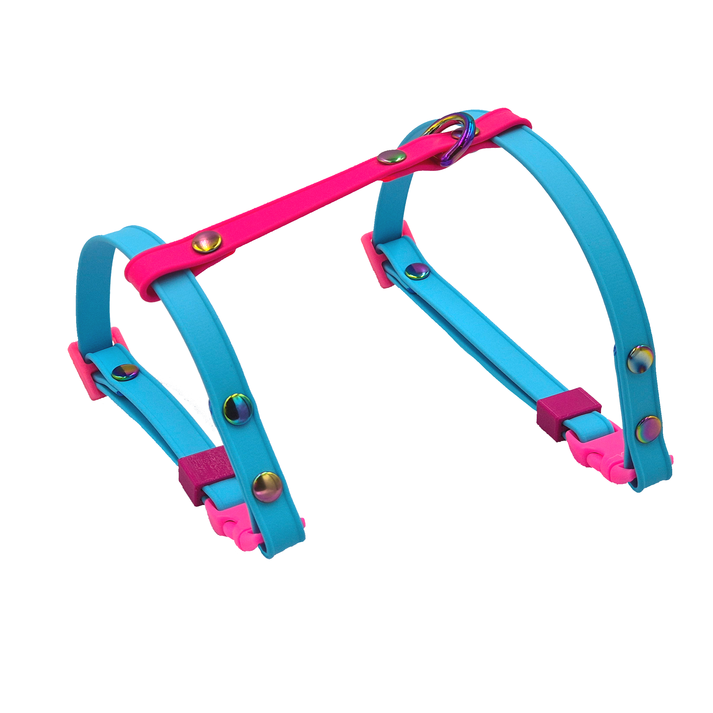 Figure 8 Cat Harness - Sky Blue and Pink