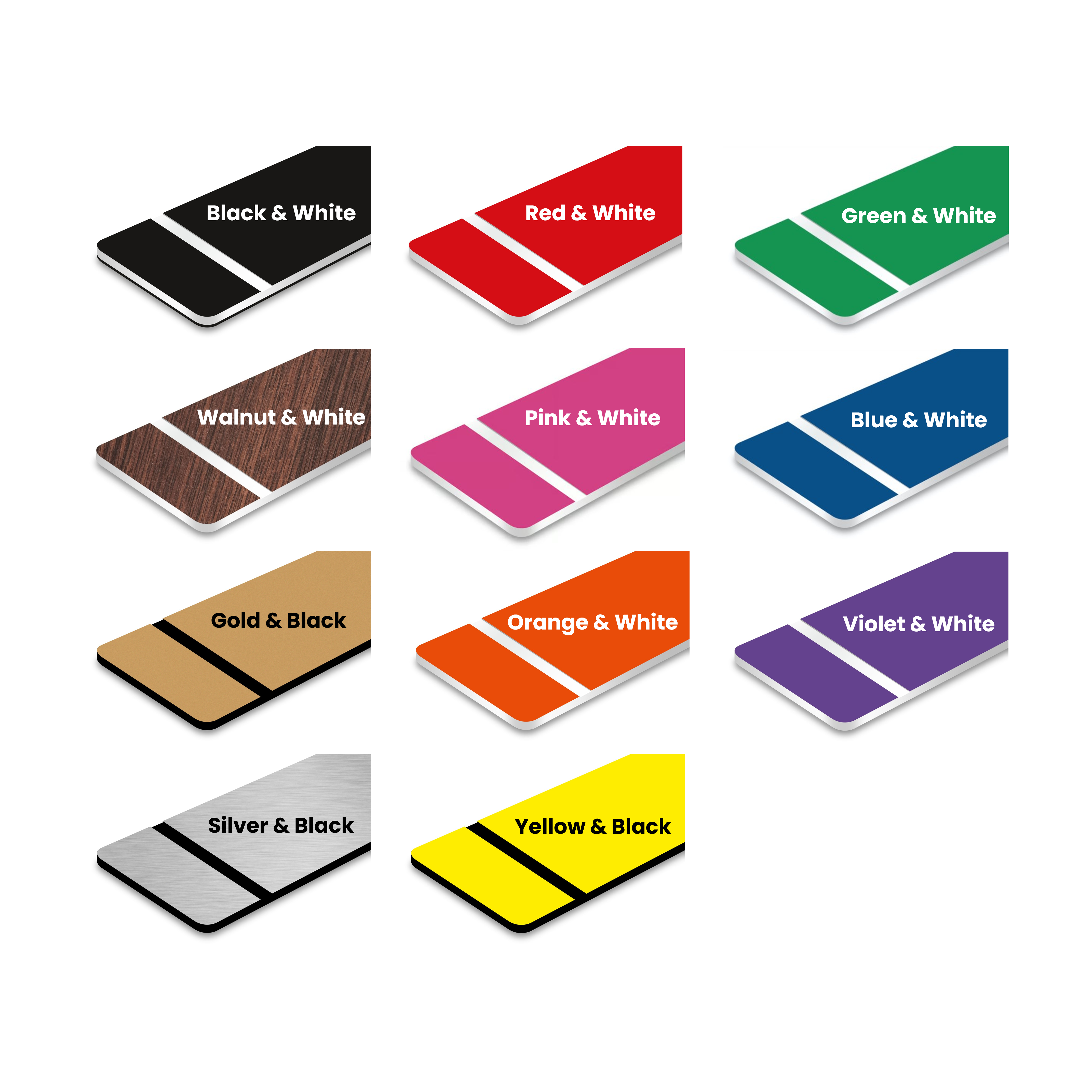 Acrylic Tag - Colour Samples