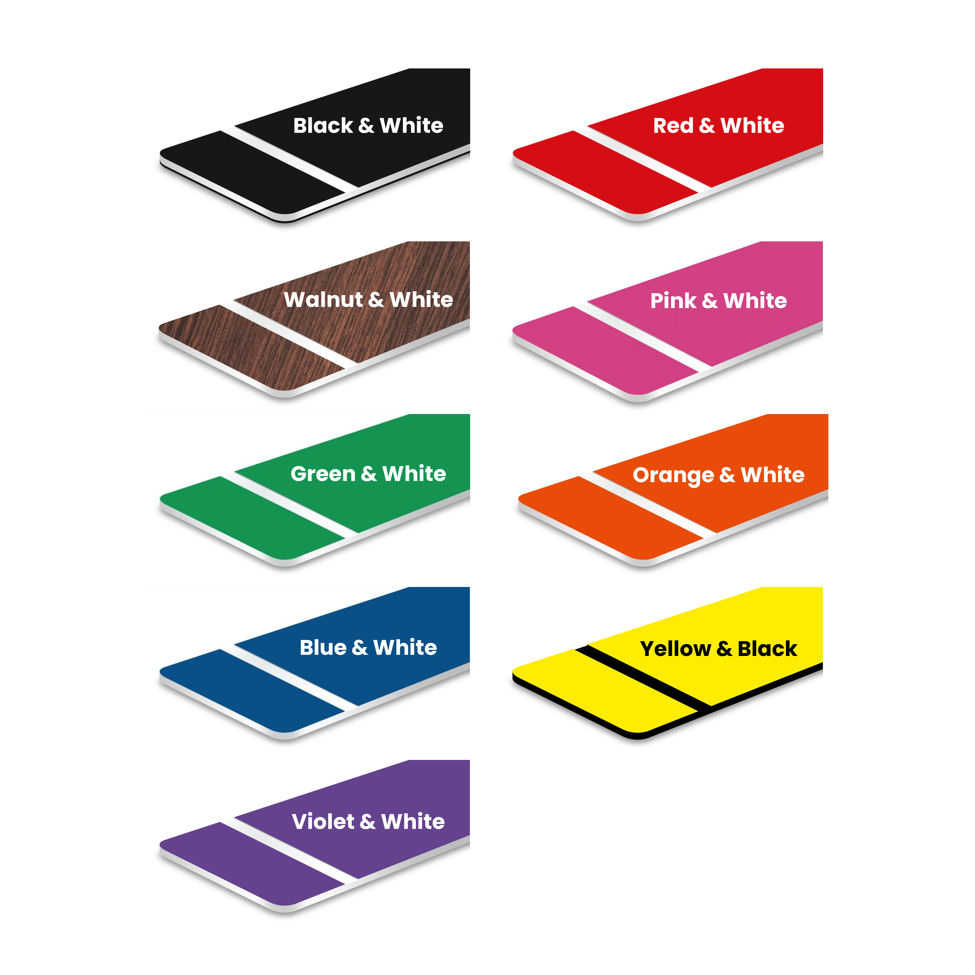 QR Code Tags - Colour Samples