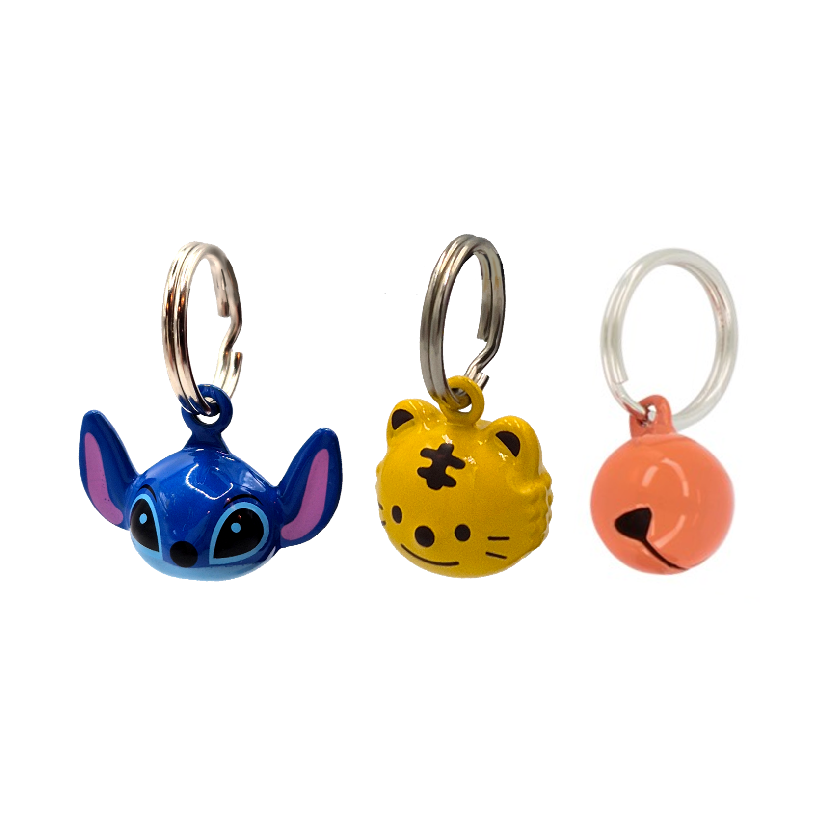 Cat tinkle bell collection - stitch - yellow cat - orange candy