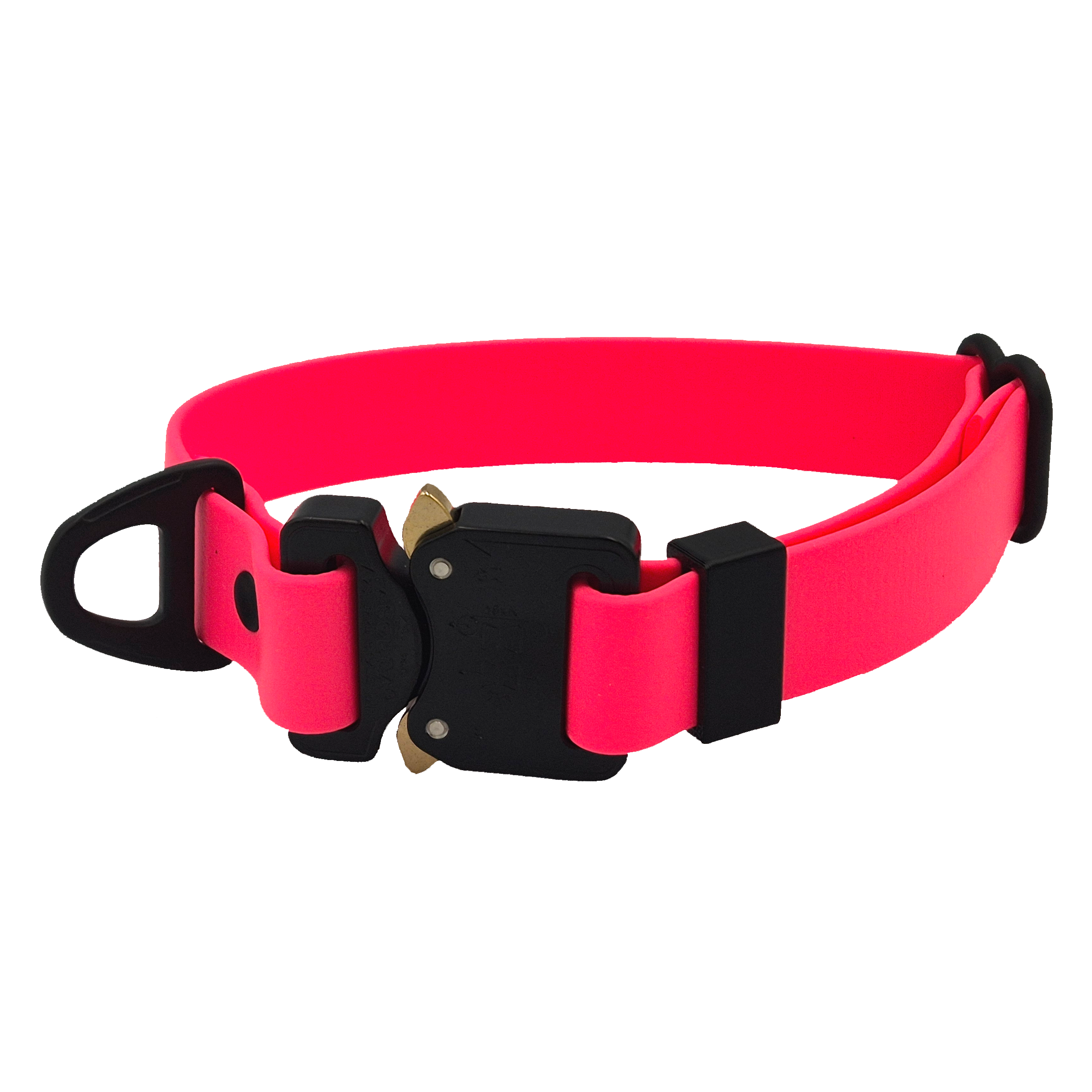 Cobra Collar - Pink with Black Hardware