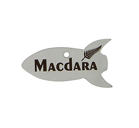 Stainless Steel Dog Tag - Rocket