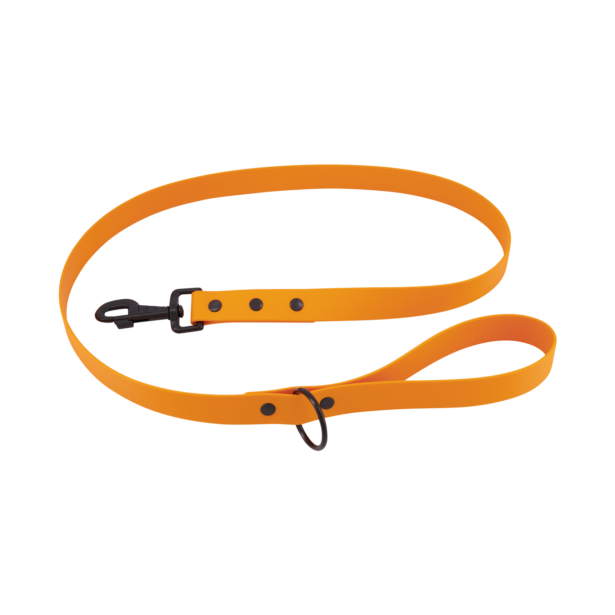 Dog Zinc Snaps Lead - Light Orange