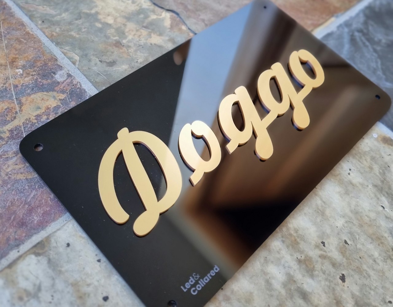 Name Sign - Black and Gold