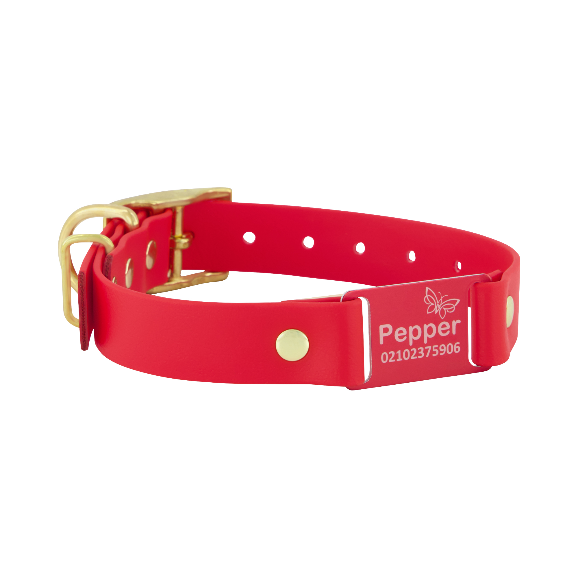 Classic Scrag Tag Collar - Red