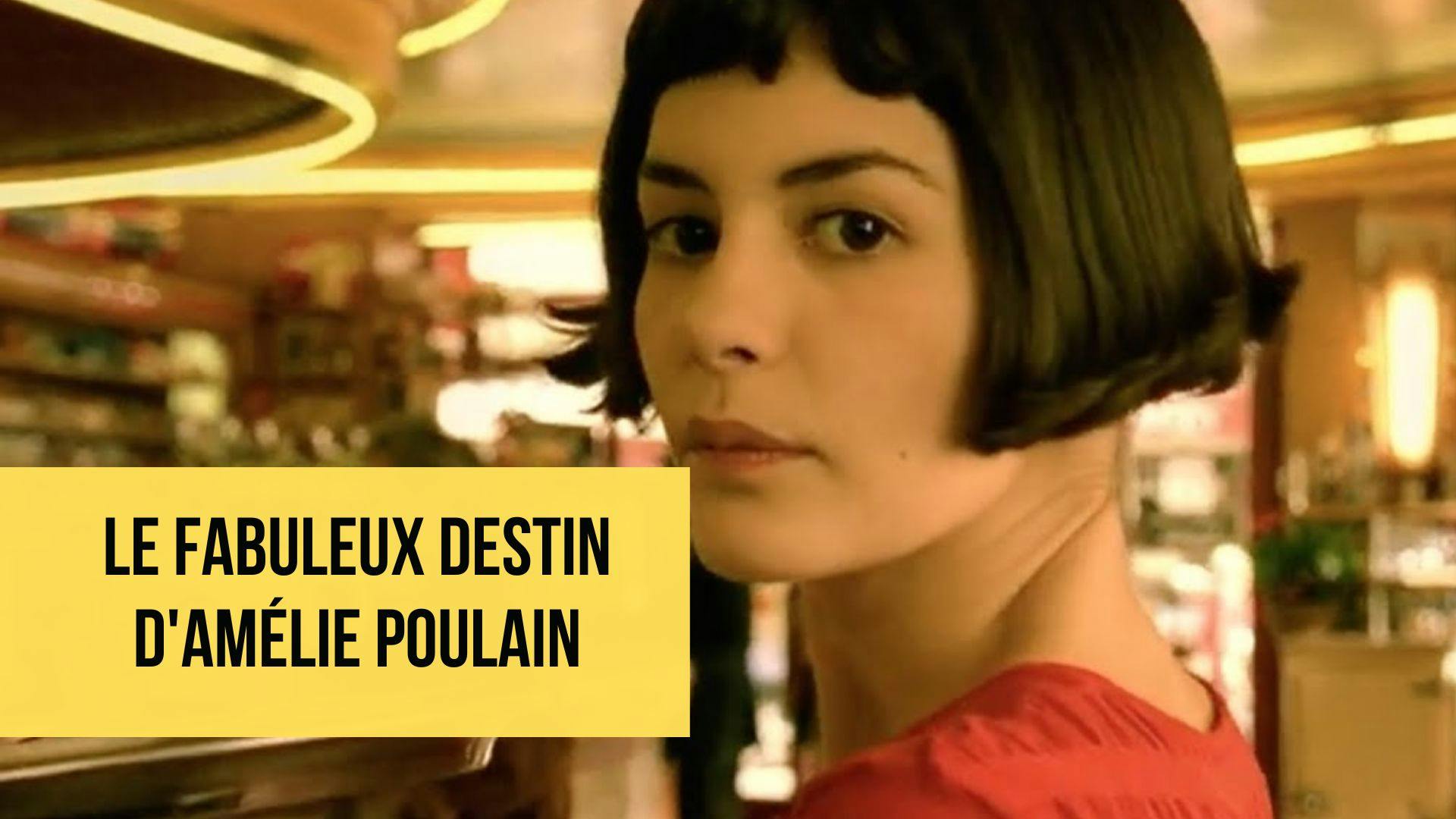 Image zoomant sur le visage du personnage Amélie Poulain