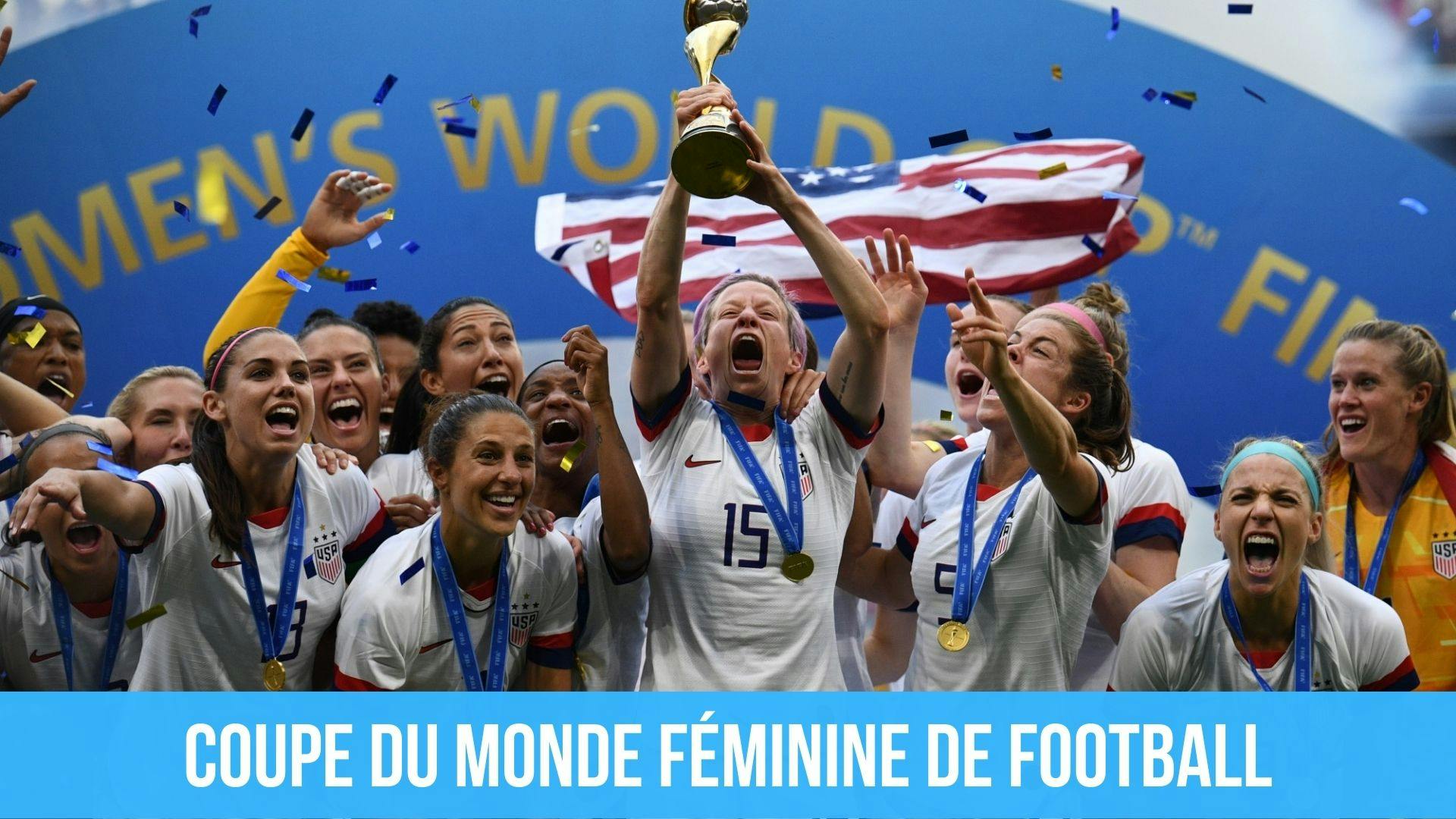 photo du couronnement de l’équipe féminine de football des Etats Unis