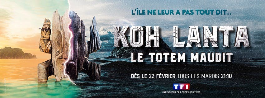 Bannière Facebook de l'émission Koh Lanta, le totem maudit