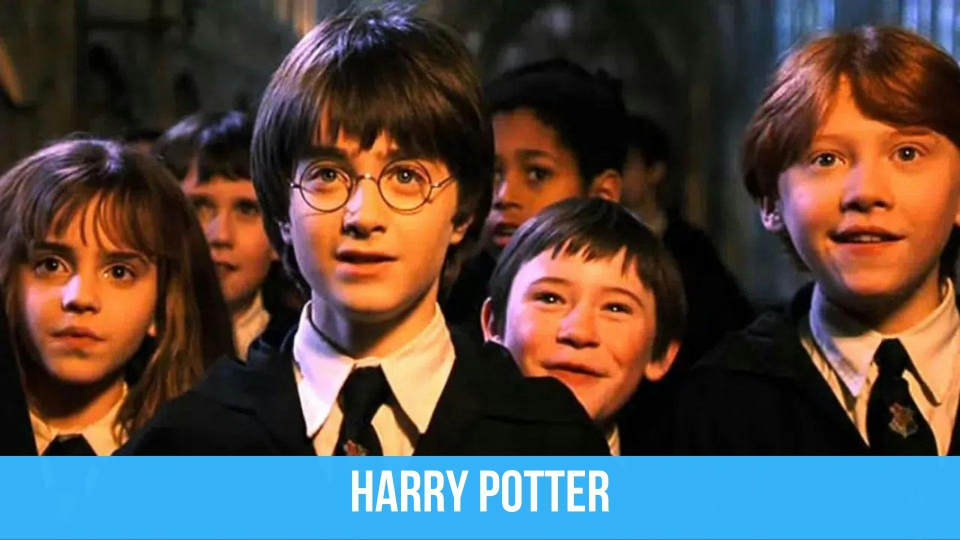 Photo de Harry Potter avec ses camarades à l’école des sorciers de Poudlard