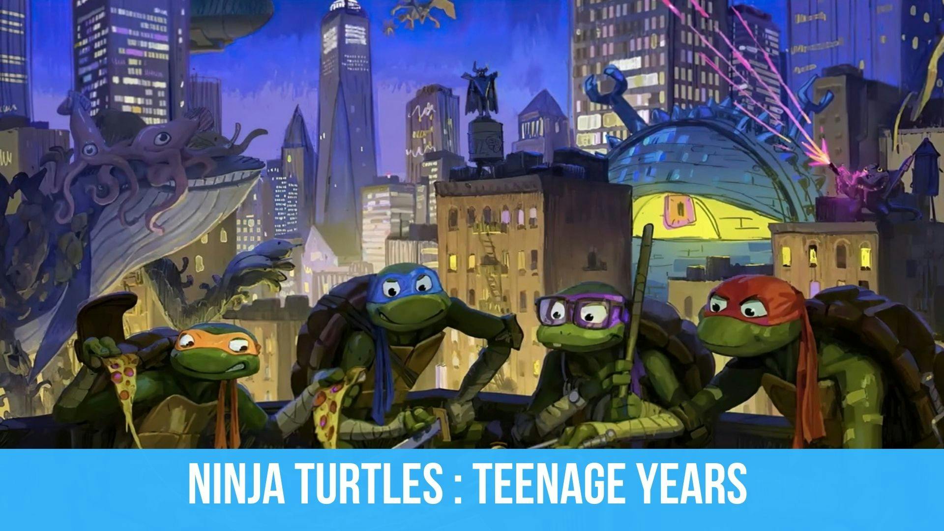poster des personnages du film Ninja Turtles : Teenage Years
