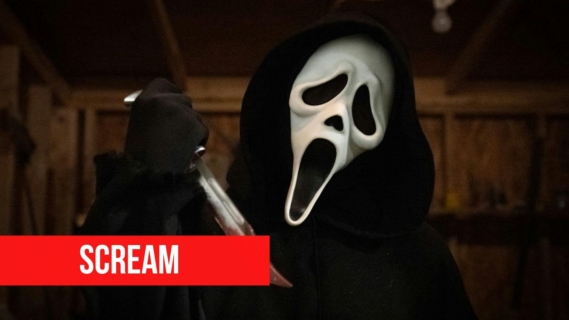 Image montrant le célèbre tueur à masque de fantôme dans Scream
