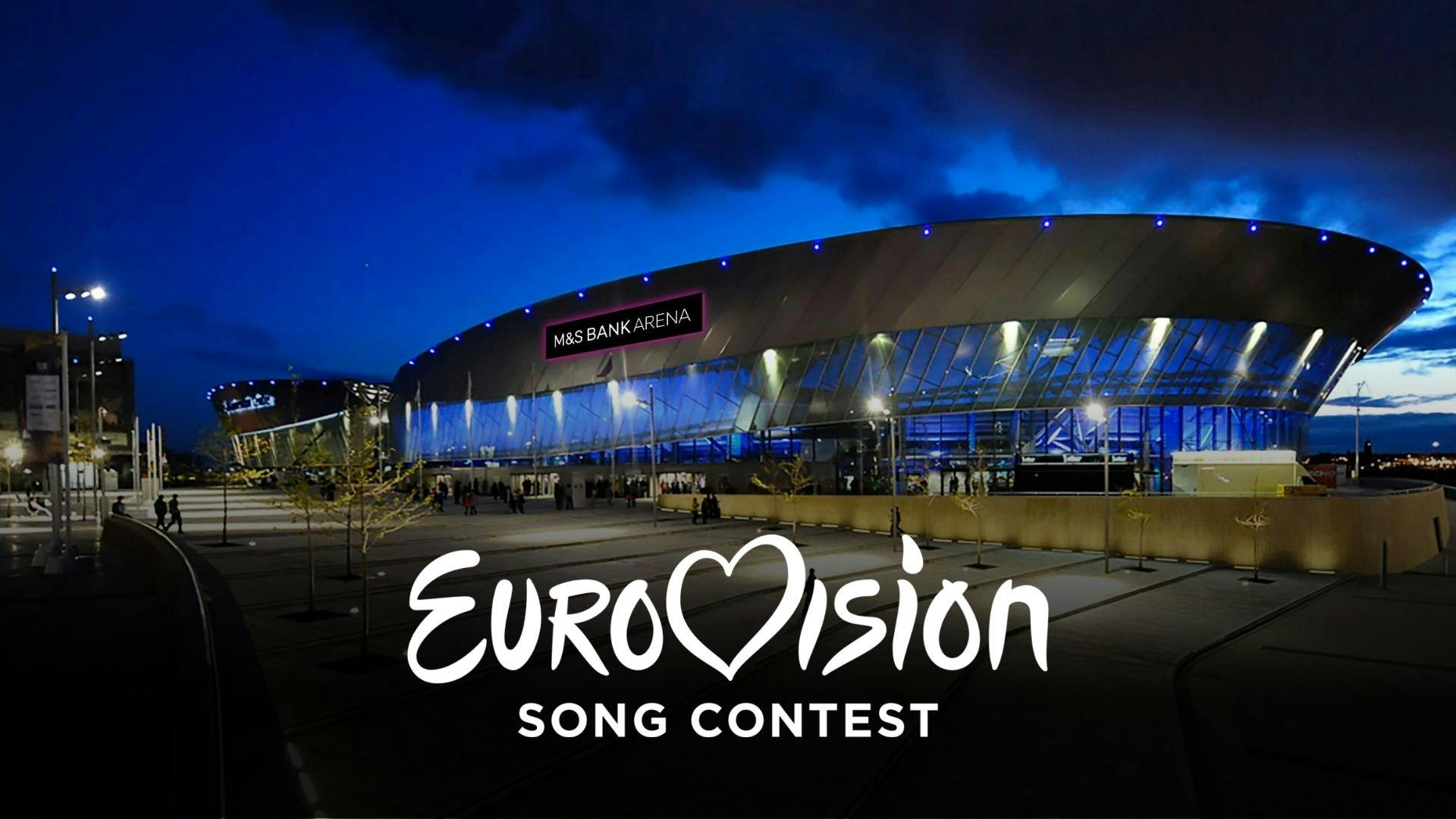 Image de nuit prise d’une des arènes qui a été utilisée pour l’eurovision