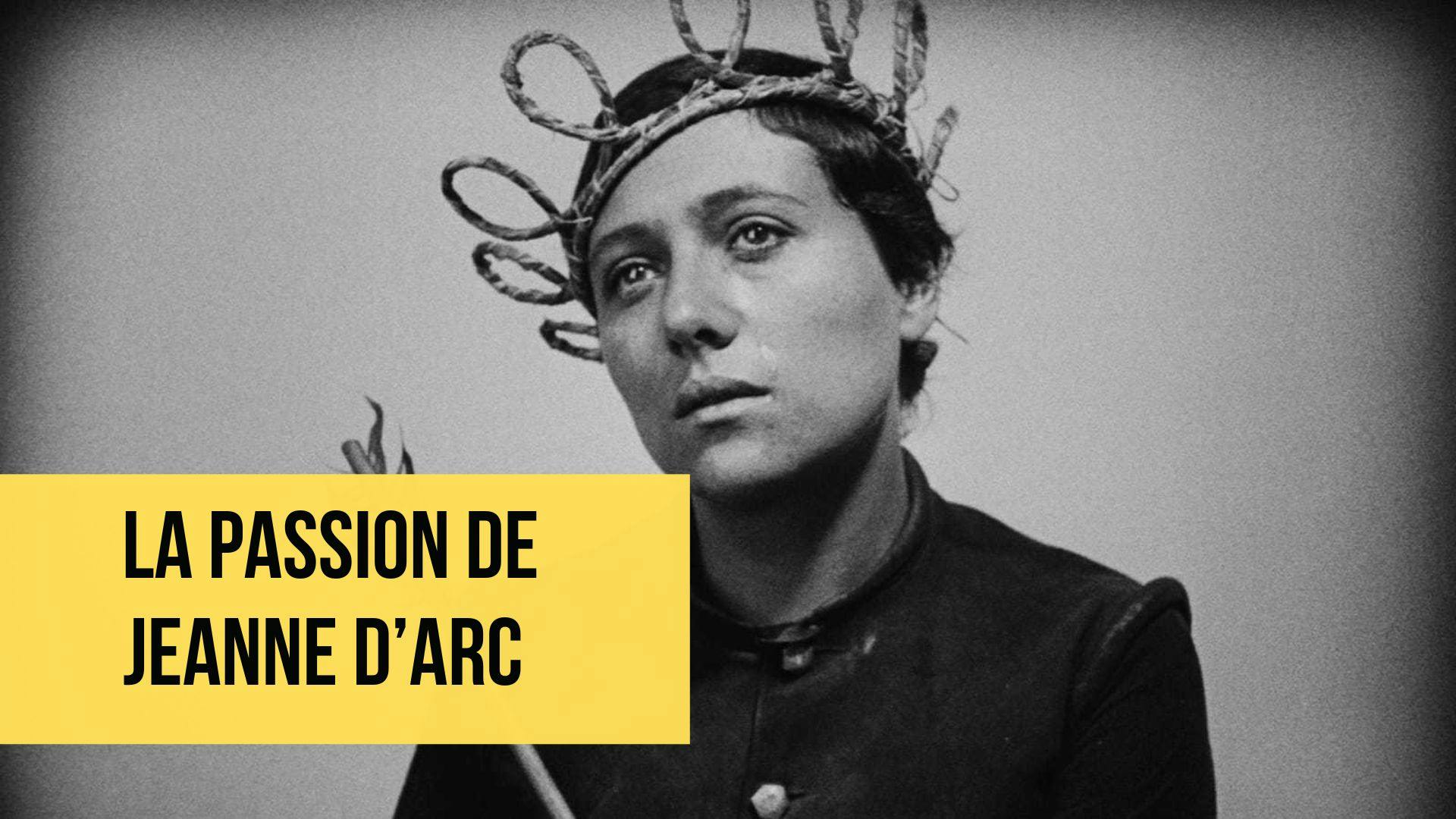 Image promotionnelle du film la passion de Jeanne d’Arc montrant le personnage