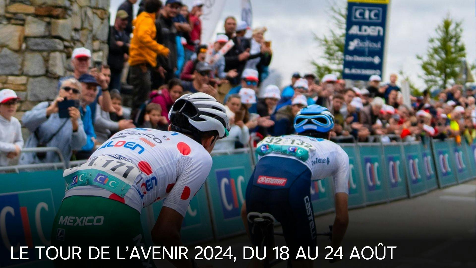 photographie de la course du tour de l’Avenir de cyclisme