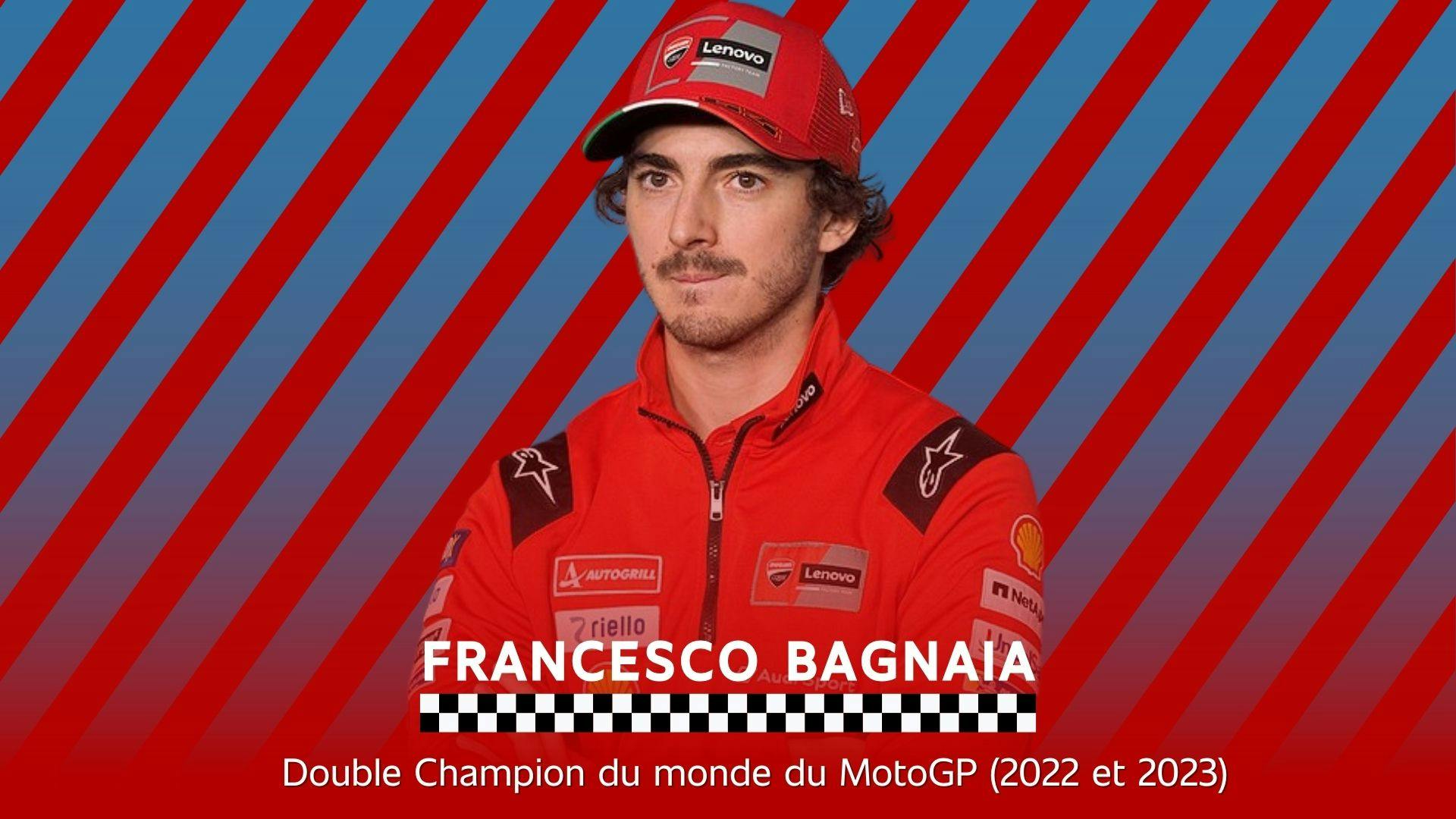 photographie de Francesco Bagnaia, double champion du monde du MotoGP