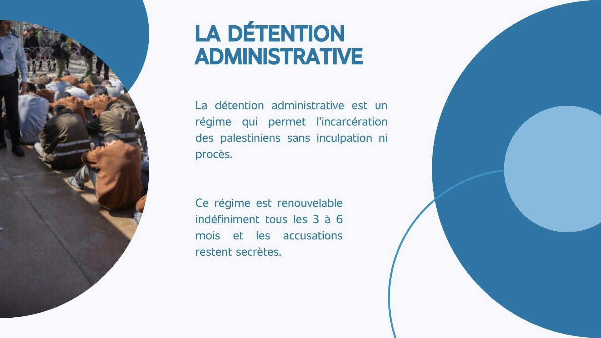 illustration montrant la définition de la détention administrative