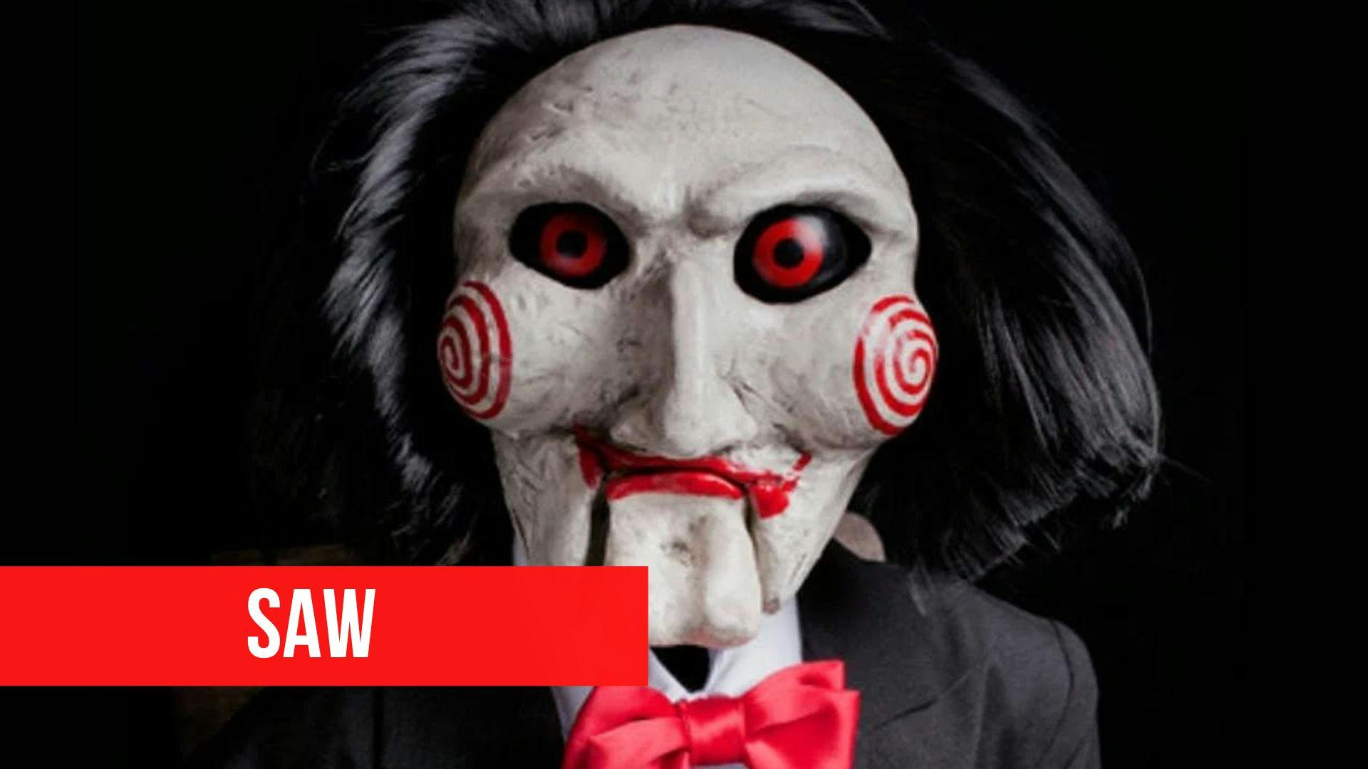 Image du terrible serial killer connu sous le nom de Jigsaw dans la saga Saw