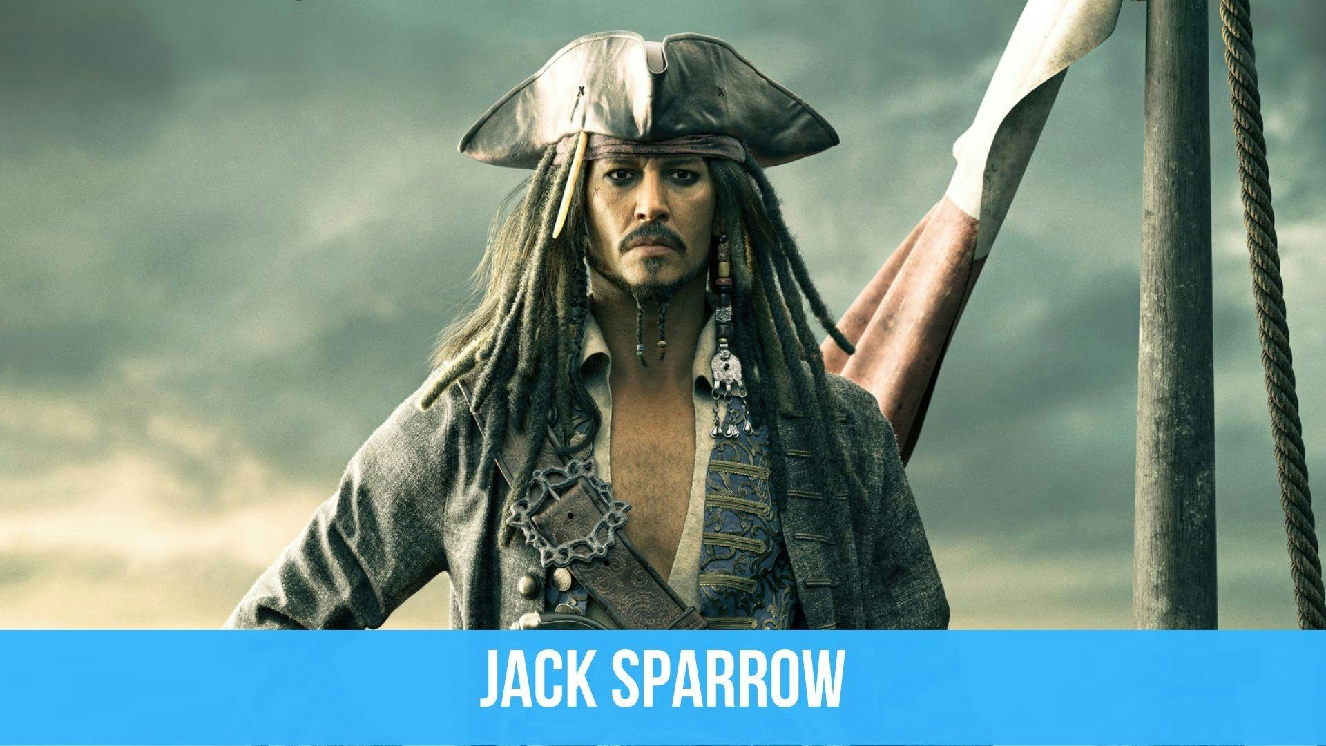 Photo de Jack Sparrow, capitaine pirate des Caraïbes