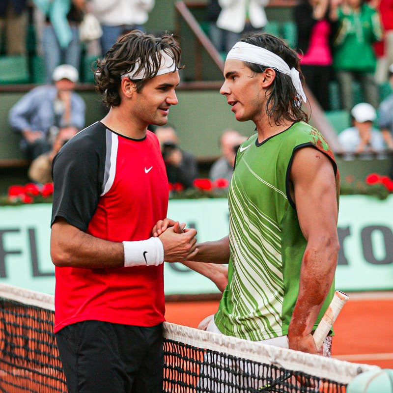  Les deux champions Federer et Nadal