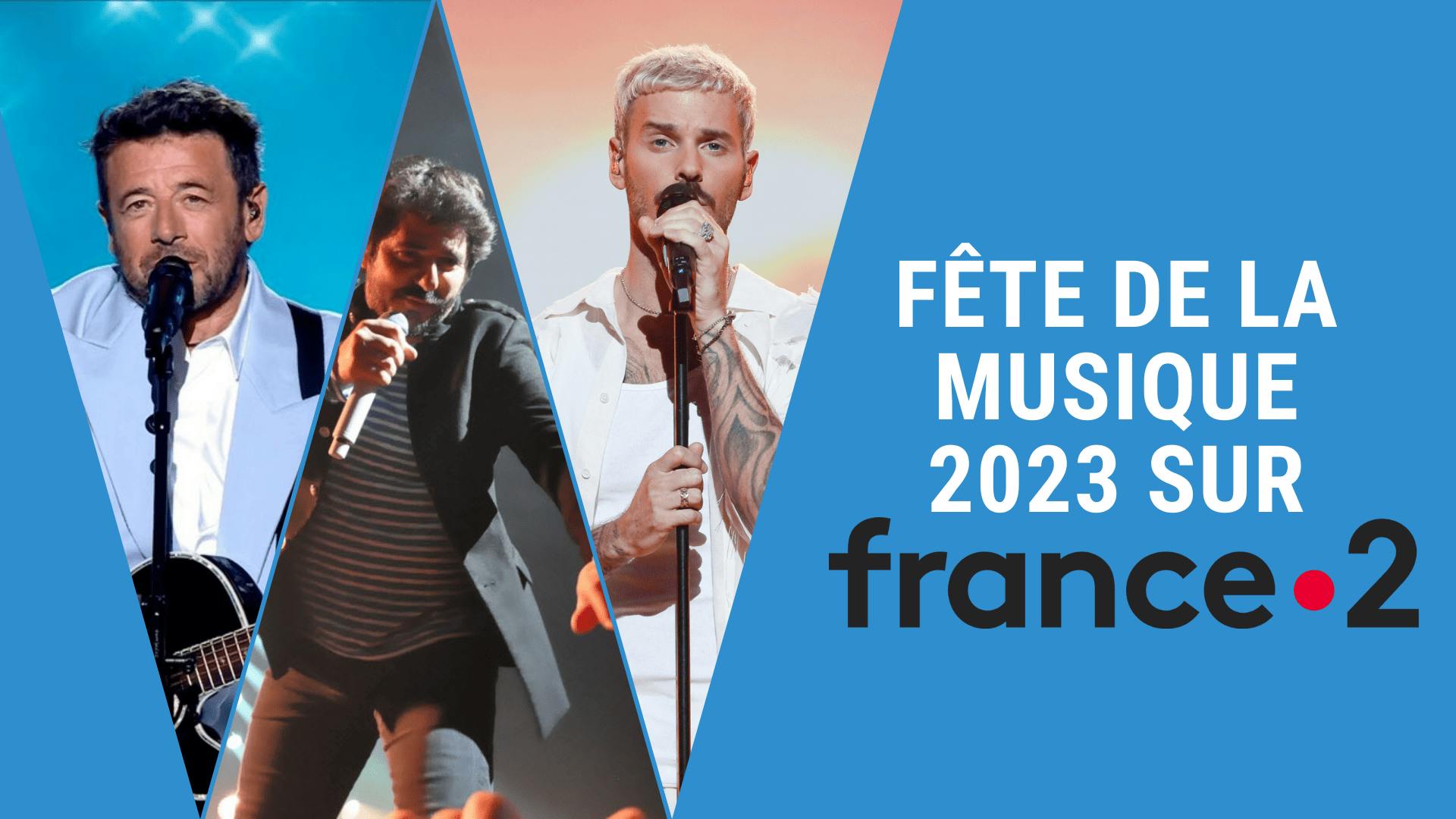Image montrant quelques artistes qui participeront au concert de la fête de la musique 2023 sur france 2