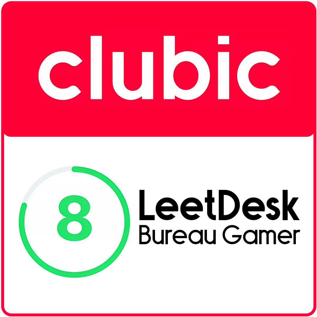 LeetDesk CLASSIC Bureau gamer assis-debout