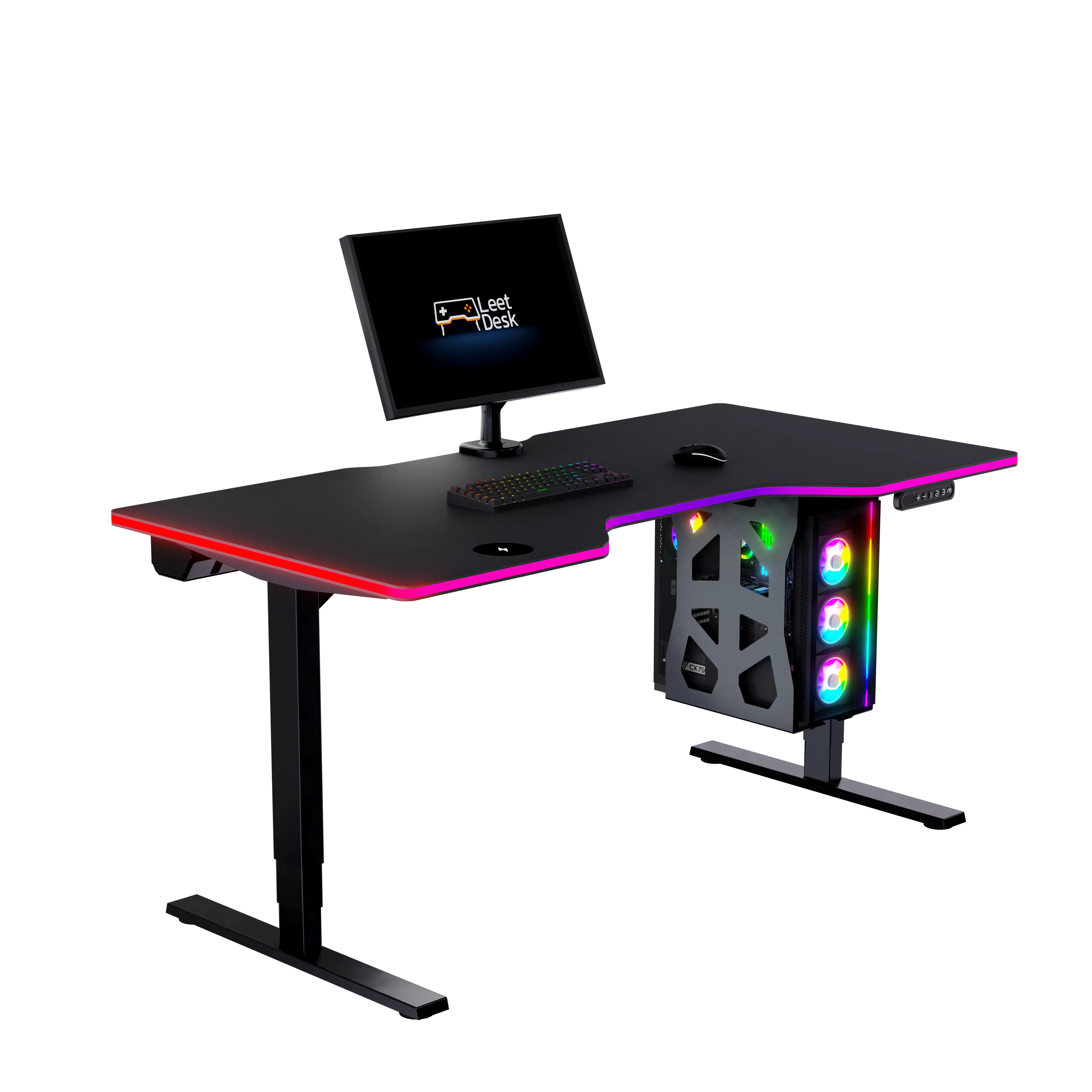 LeetDesk Power Flak – Clamp-on Power Strip with 230V & USB-C