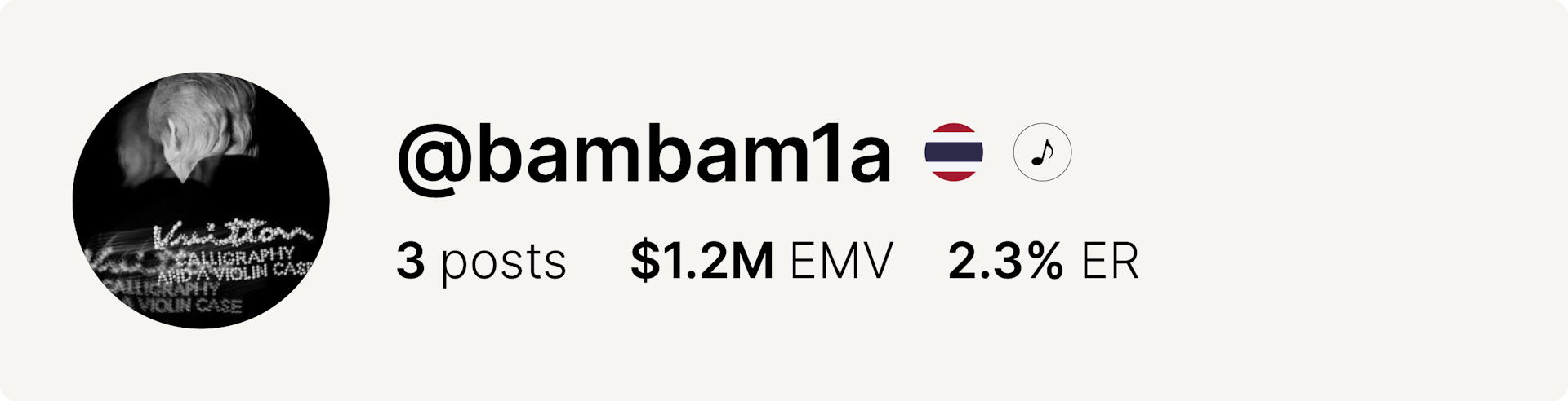 An image of singer BamBam's Instagram account and data from the fashion week.
