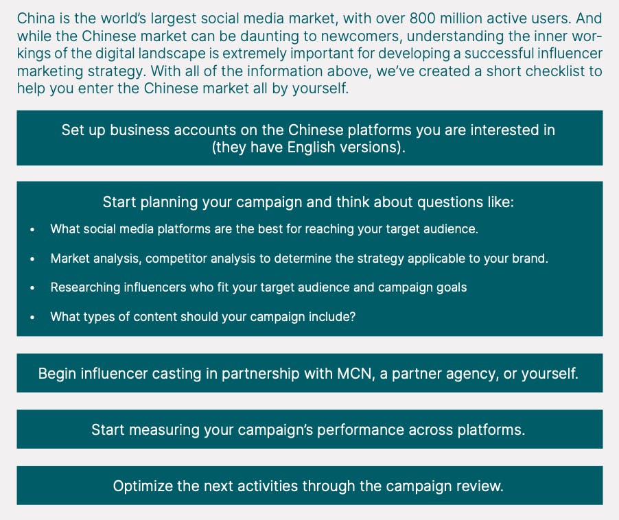 how to get started with influencer marketing in China.
