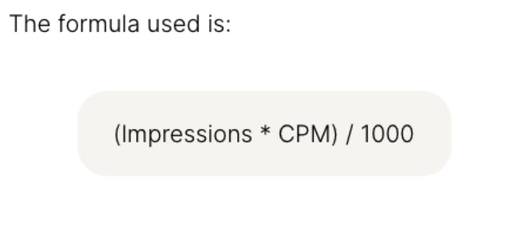 Lefty's EMV formula.
