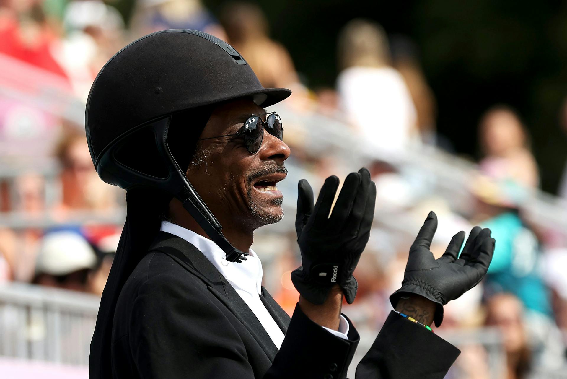 Snoop Dogg at the Paris 2024 Olympics via Getty