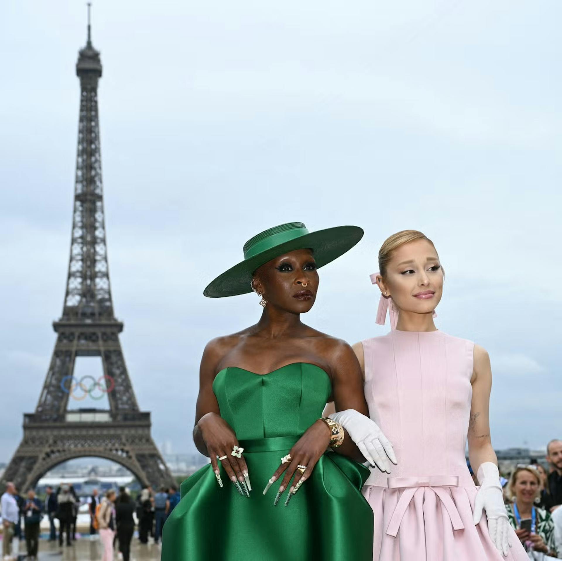 Ariana Grande and Cynthia Erivo at the Opening Ceremony.