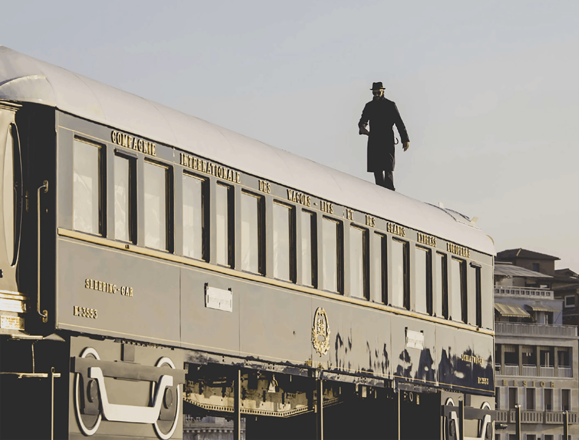 A man on a Belmond train. 