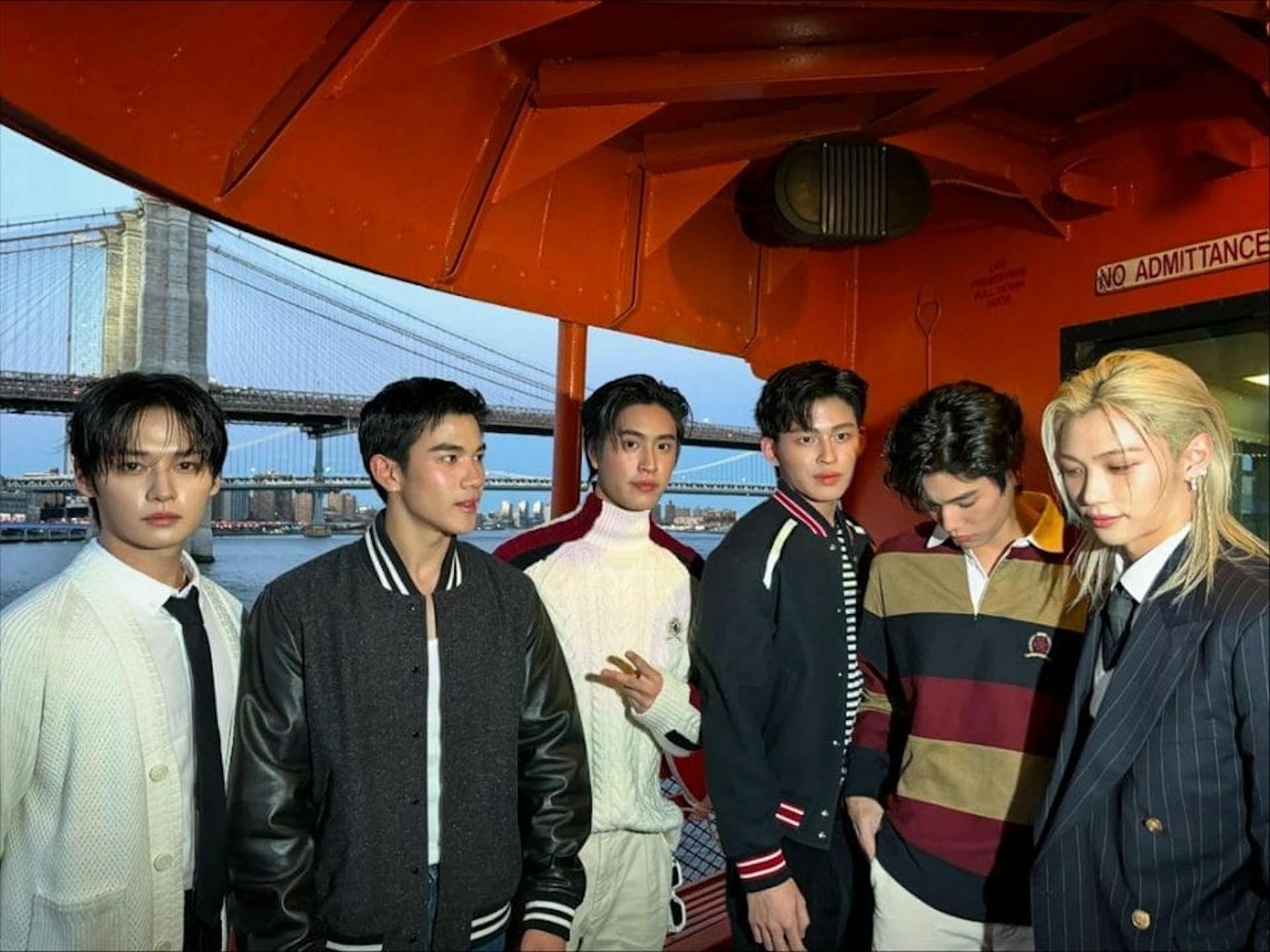 NCT boys at Tommy Hilfiger