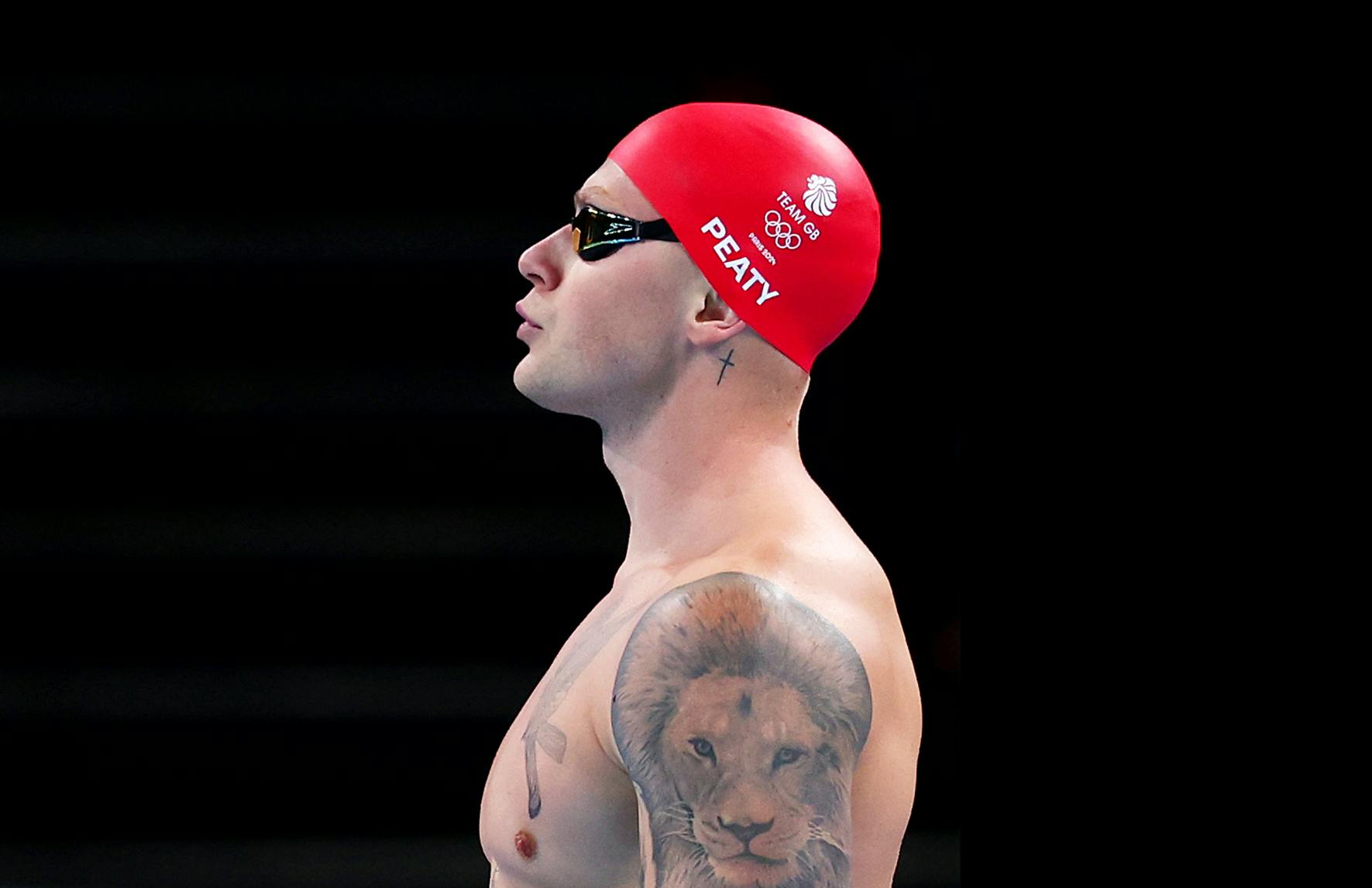 British swimmer Adam Peaty during 2024 Paris Summer Olympics.