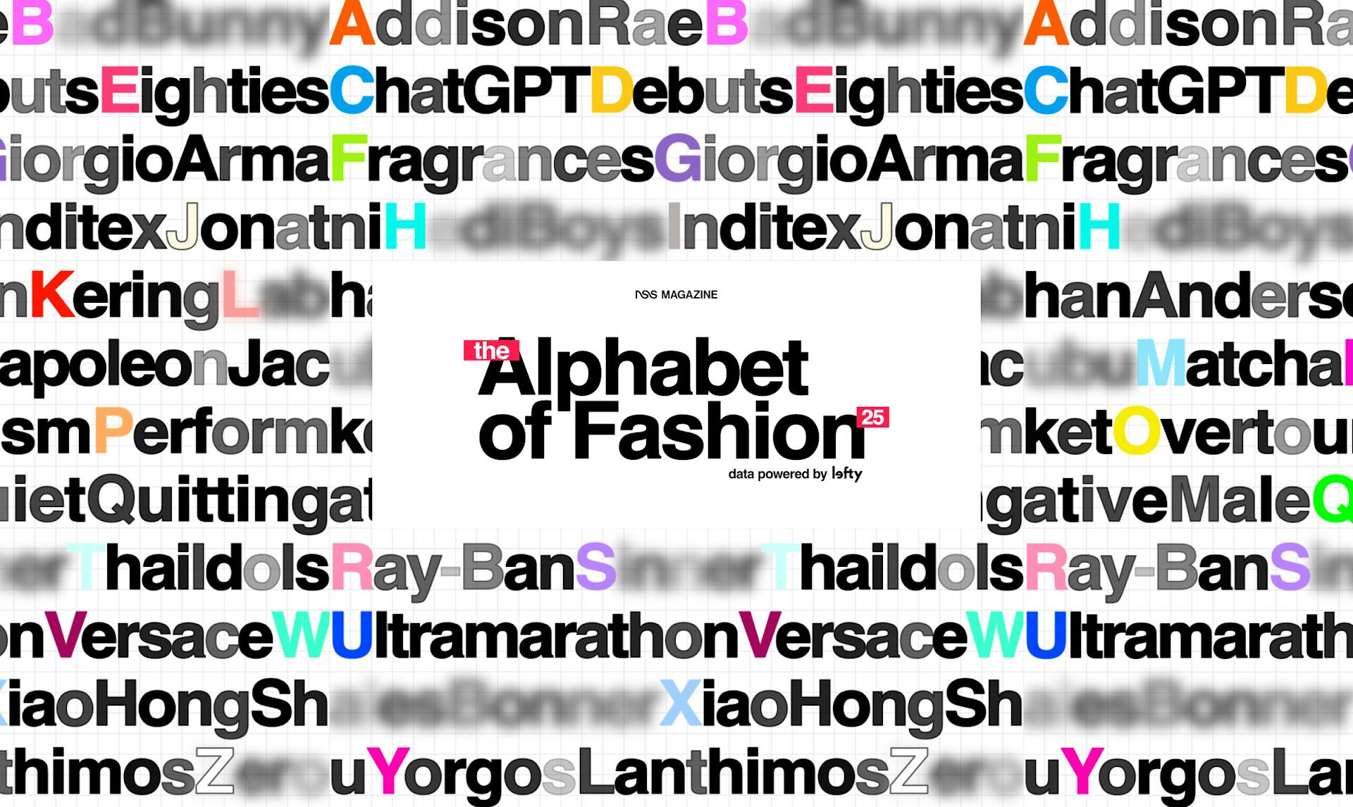 The Alphabet of Fashion with NSS Magazine