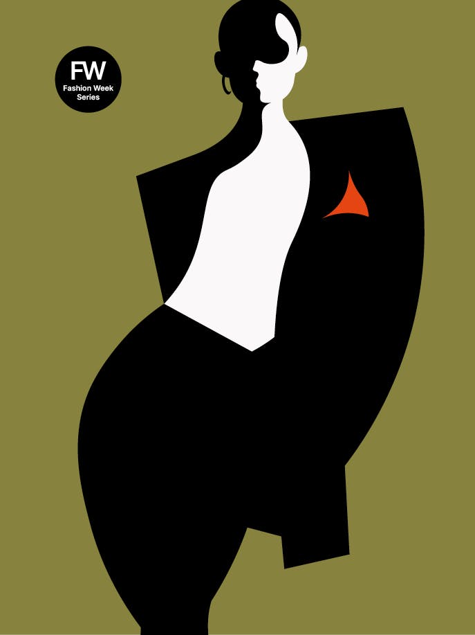 an image of a woman in a suit and tie.