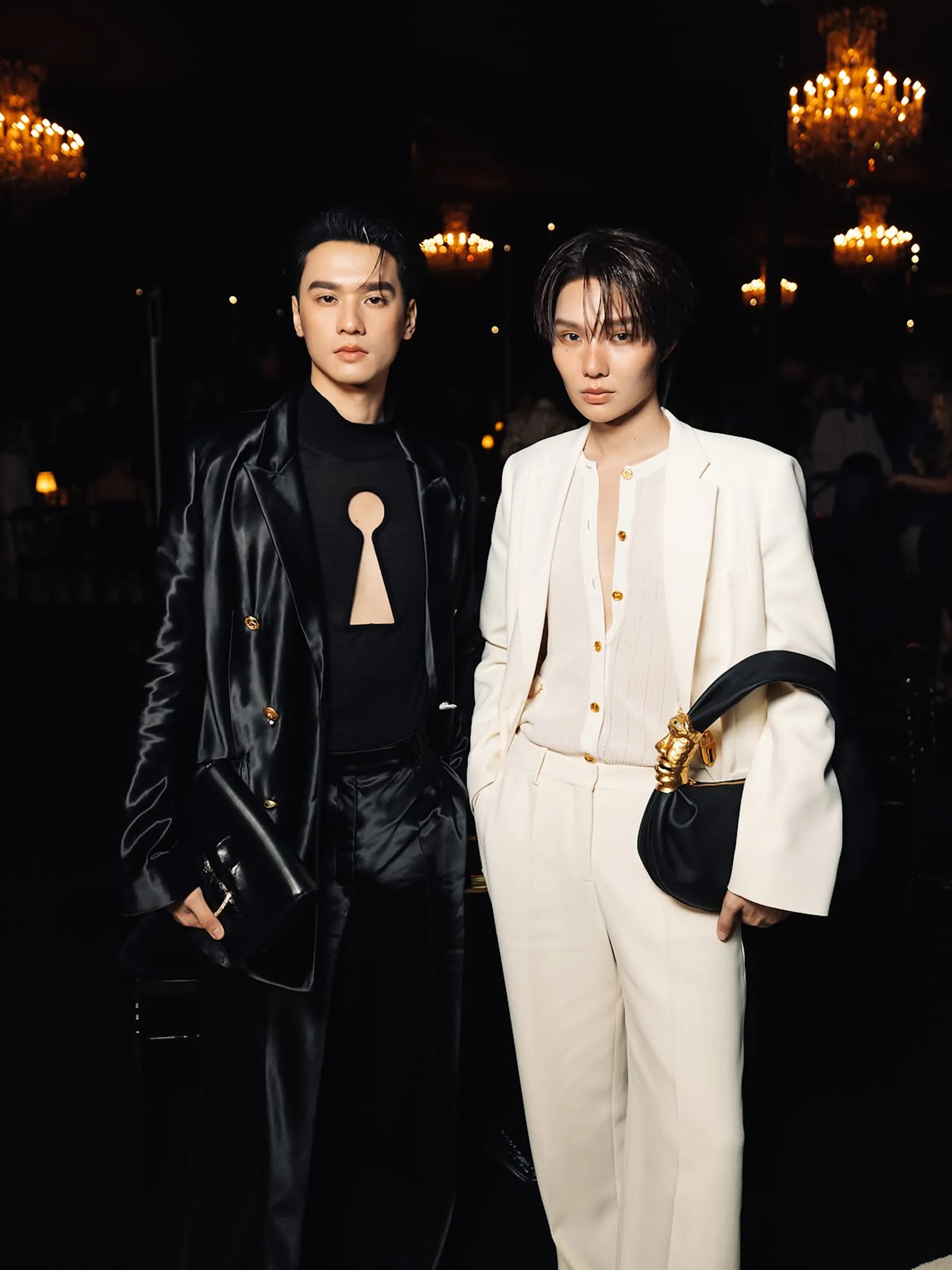 KENG HARIT (LEFT) AND NAMPING NAPATSAKORN (RIGHT) – SCHIAPARELLI SS27