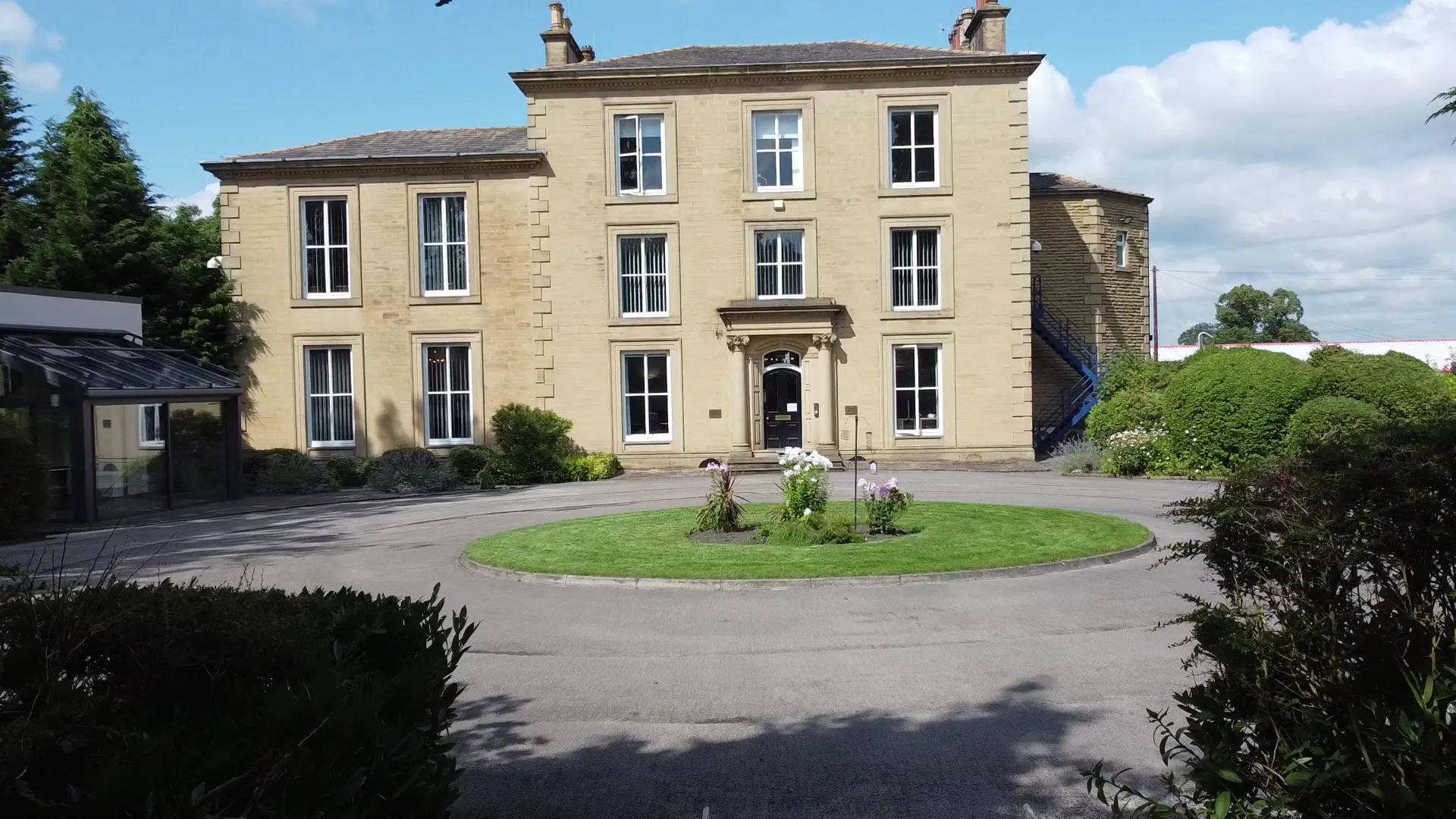Leigh House on a sunny bright day