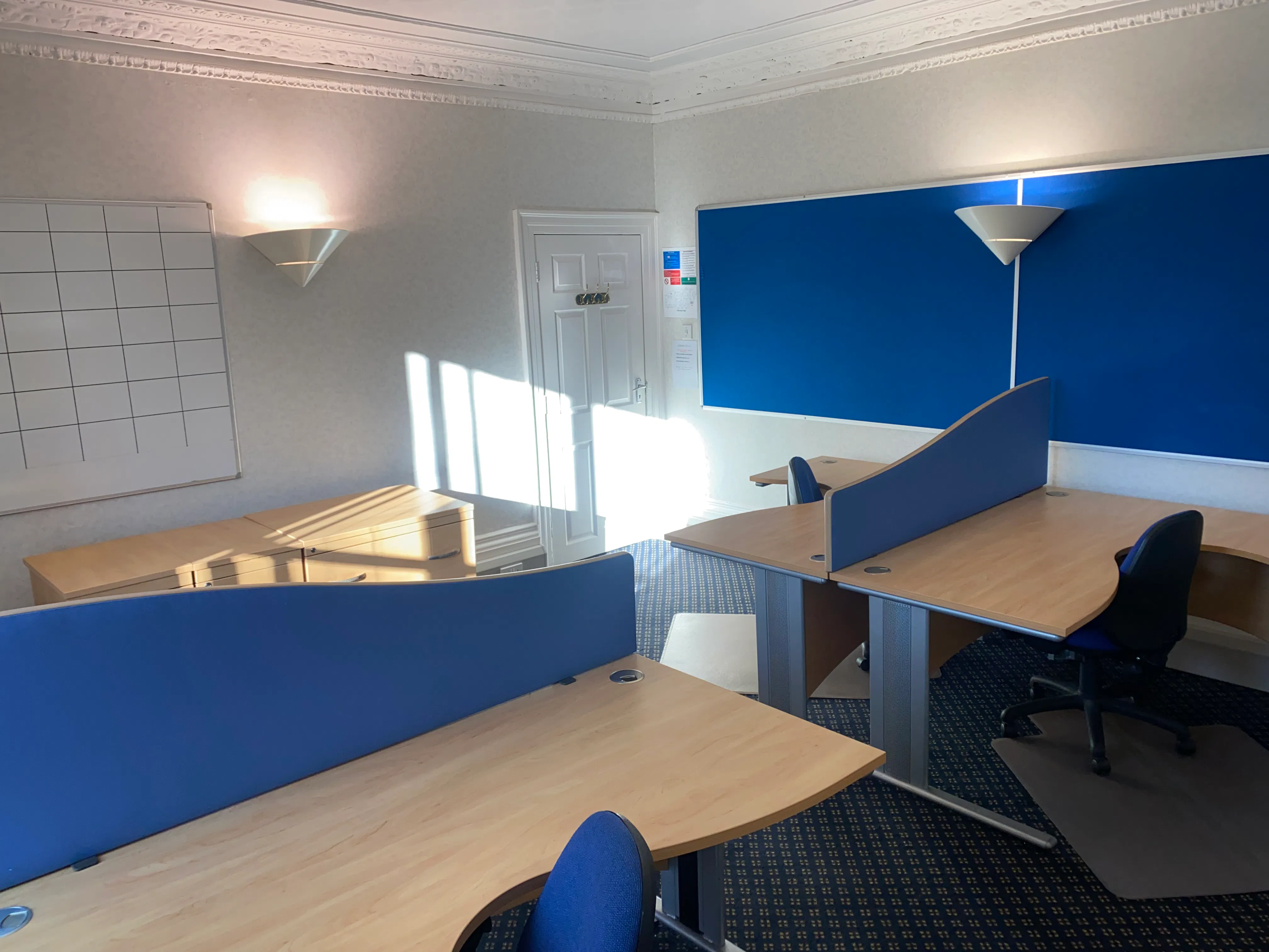 original setup in Suite F16 for John Sisk & Son Ltd