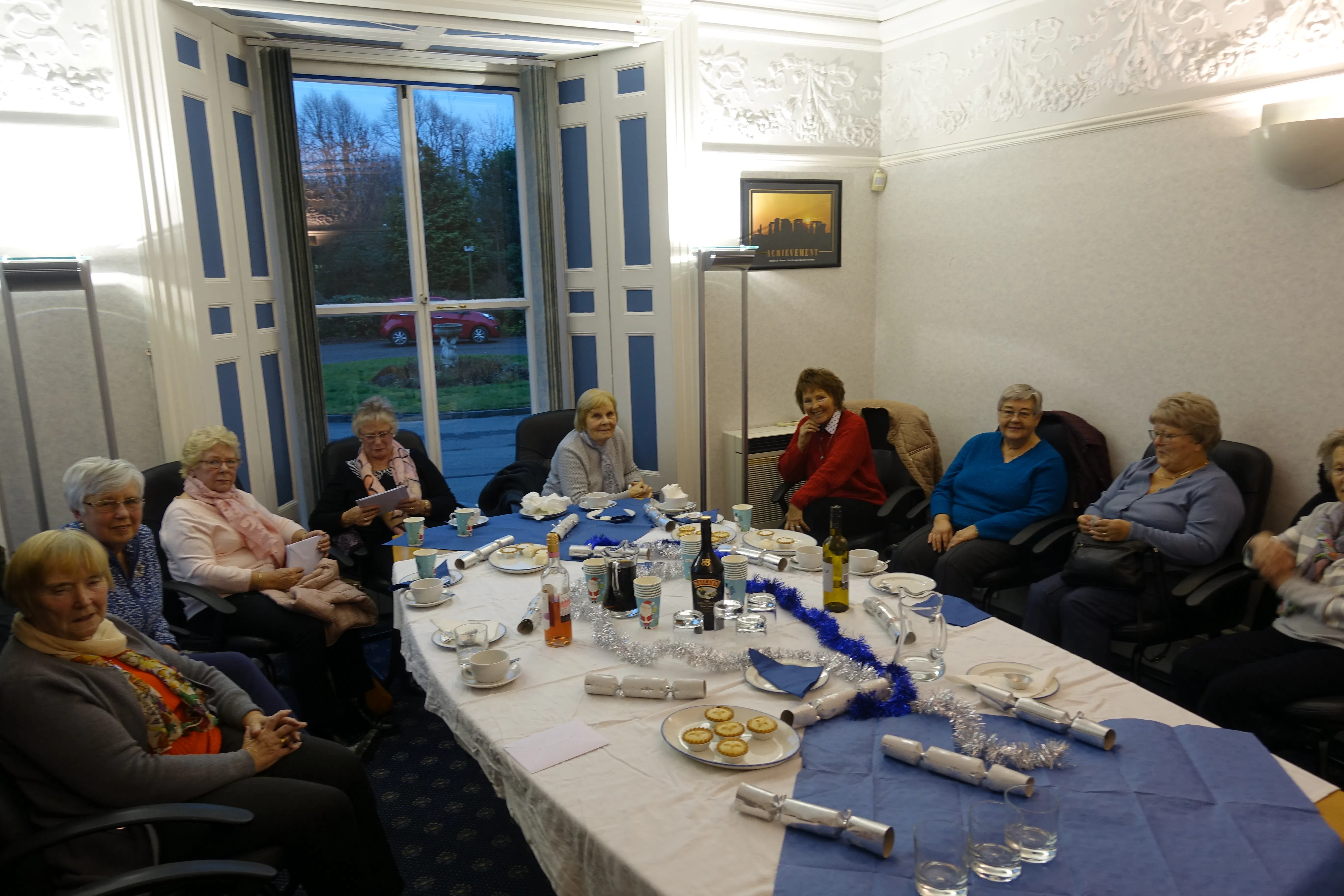 Farsley Baptist Church Friendship Group enjoying Christmas at Leigh House