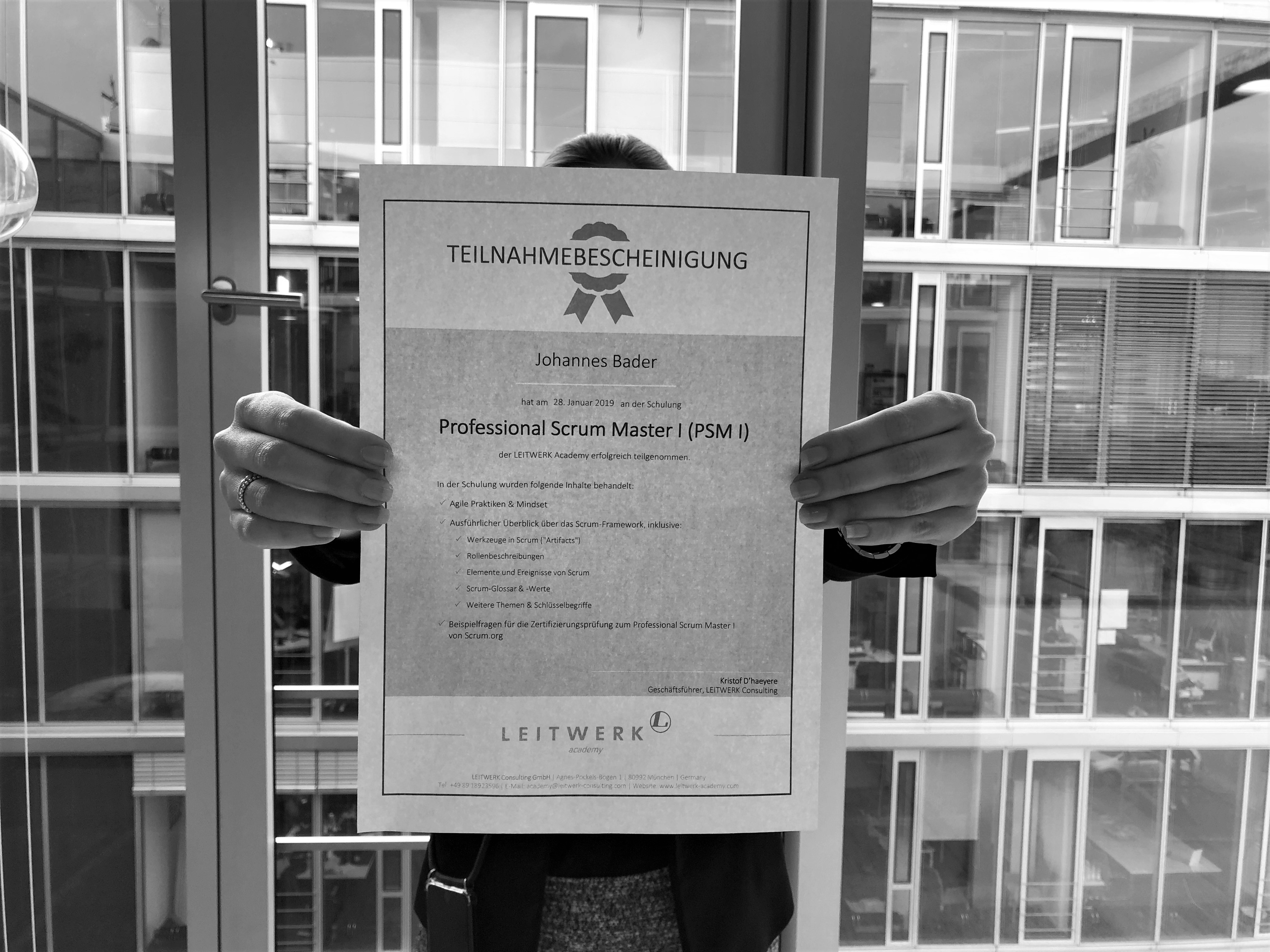 Scrum Master certification training