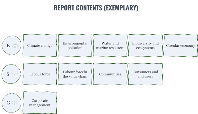 Sustainability reporting (CSRD) - ESG factors.