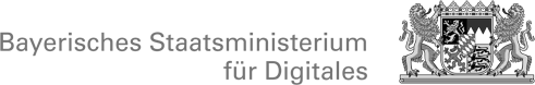 Logo bayrisches Staatsministerium für Digitales