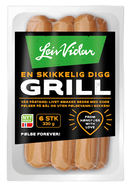Leiv Vidar Grillpølser 330g